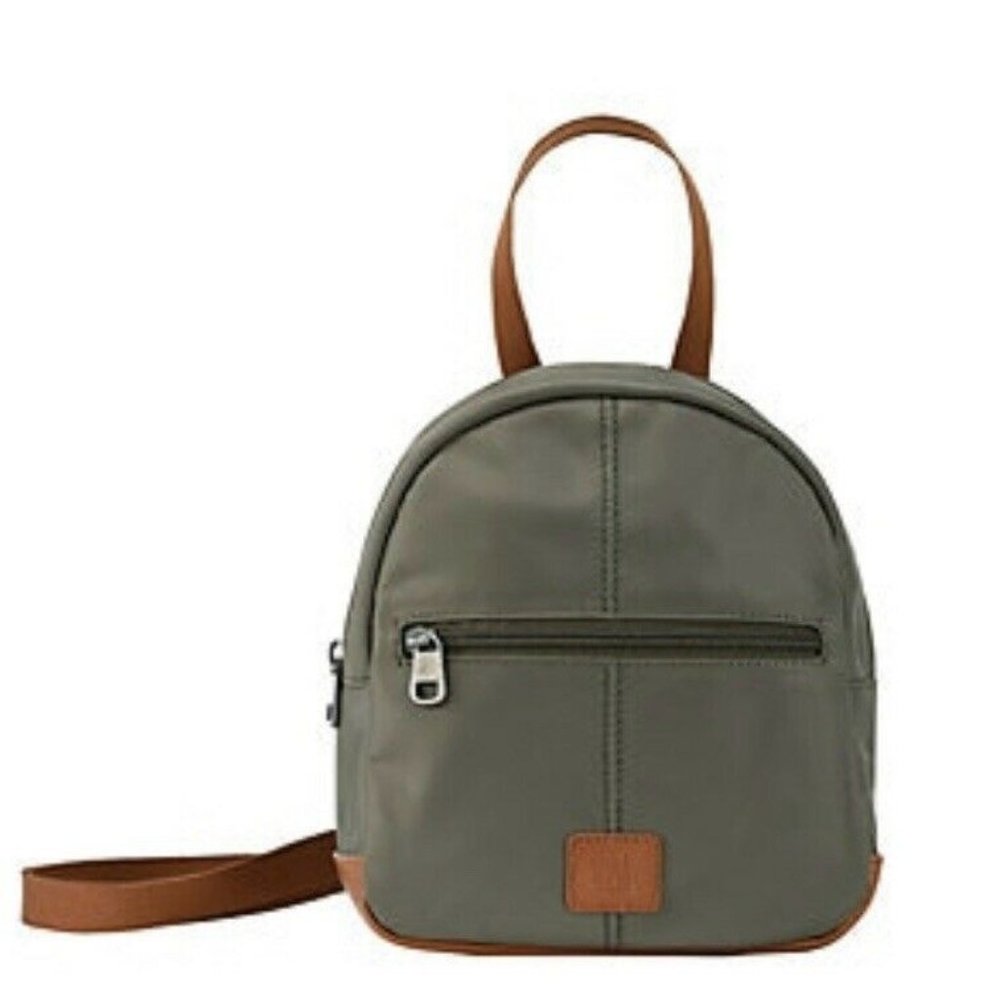 The Sak Esperato Mini Crossbody Backpack in Olive